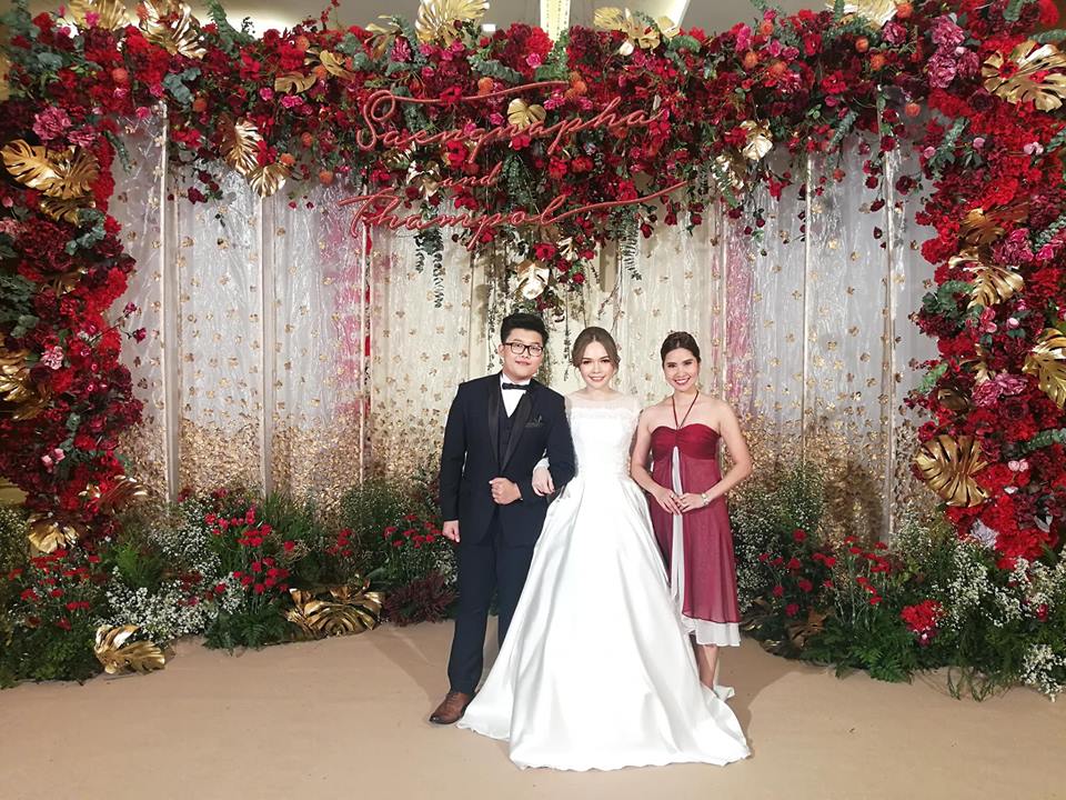 พิธีกรงานฉลองมงคลสมรสระหว่างคุณแนนและคุณบาส